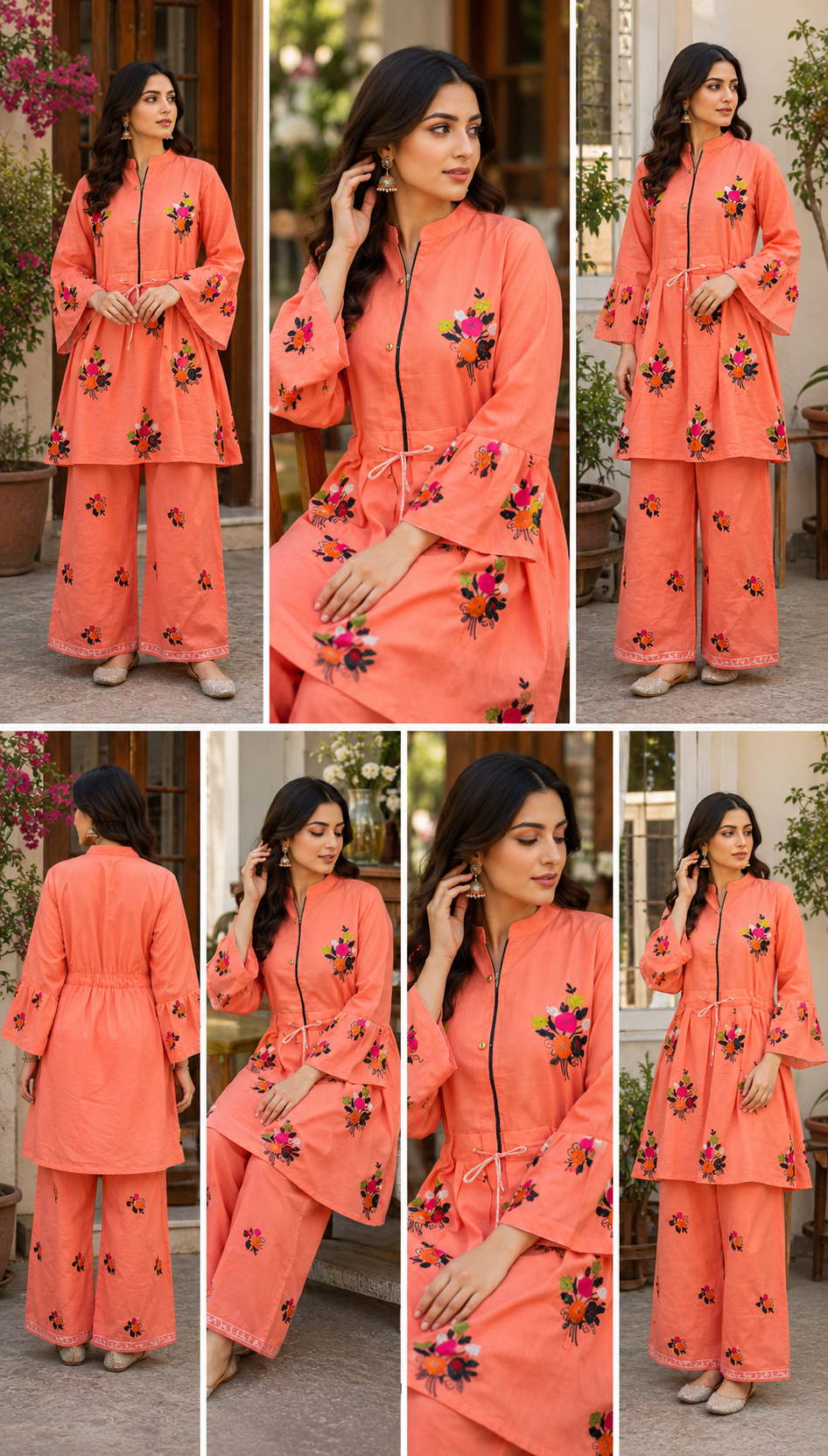 Apricot Bloom – 3 Piece Suit