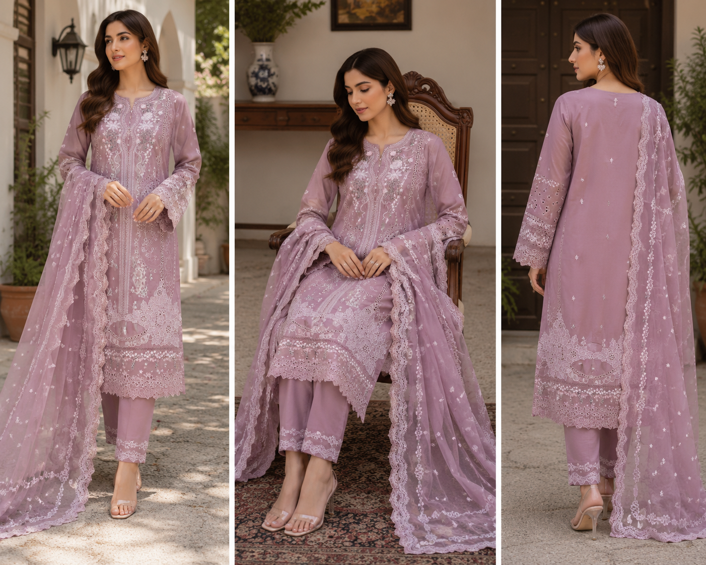 Pastel Lavender Luxury Suit 3-piece