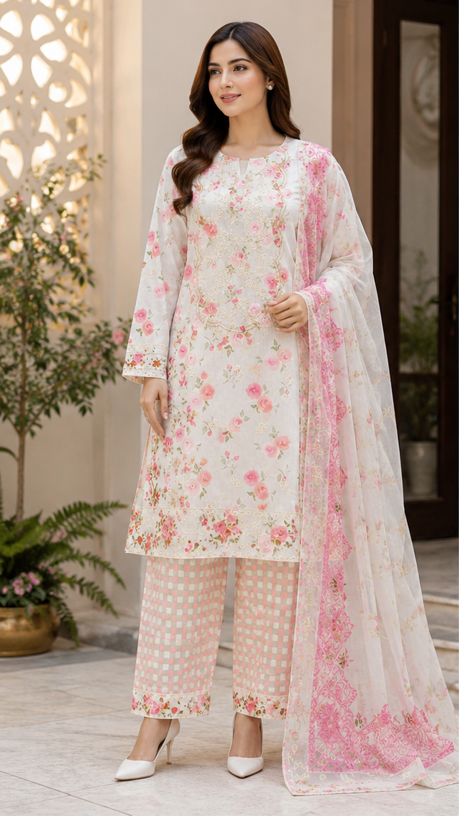 Pink Petal Grace 3 Piece