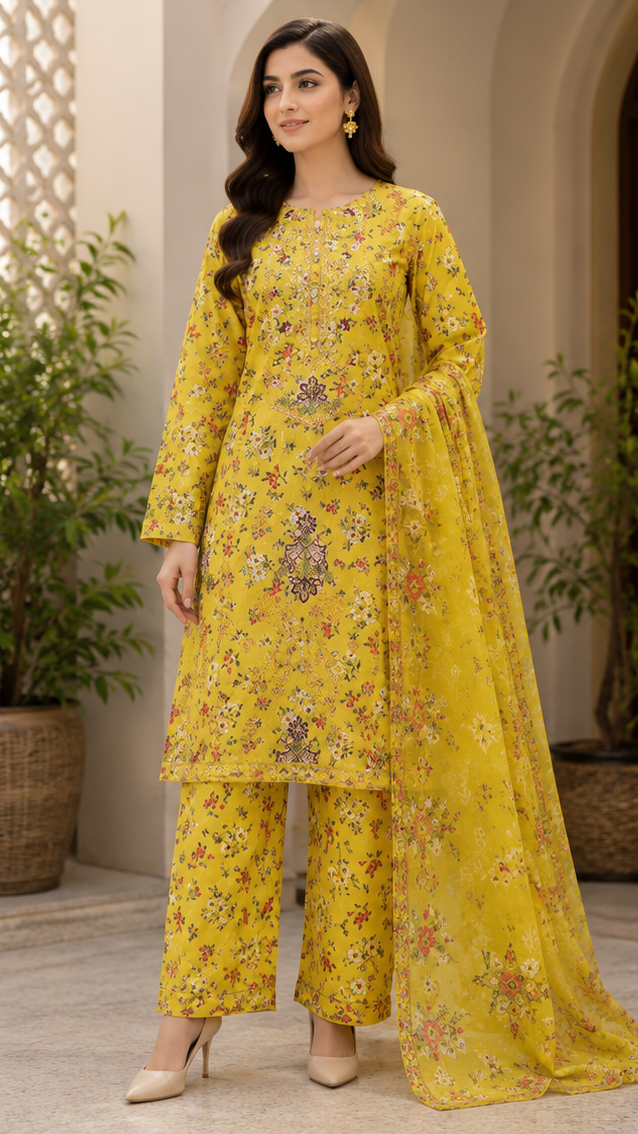 Golden Flora 3 Piece