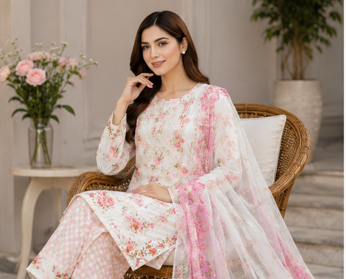 Pink Petal Grace 3 Piece