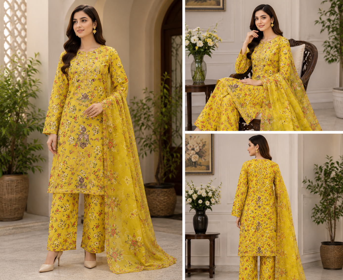 Golden Flora 3 Piece
