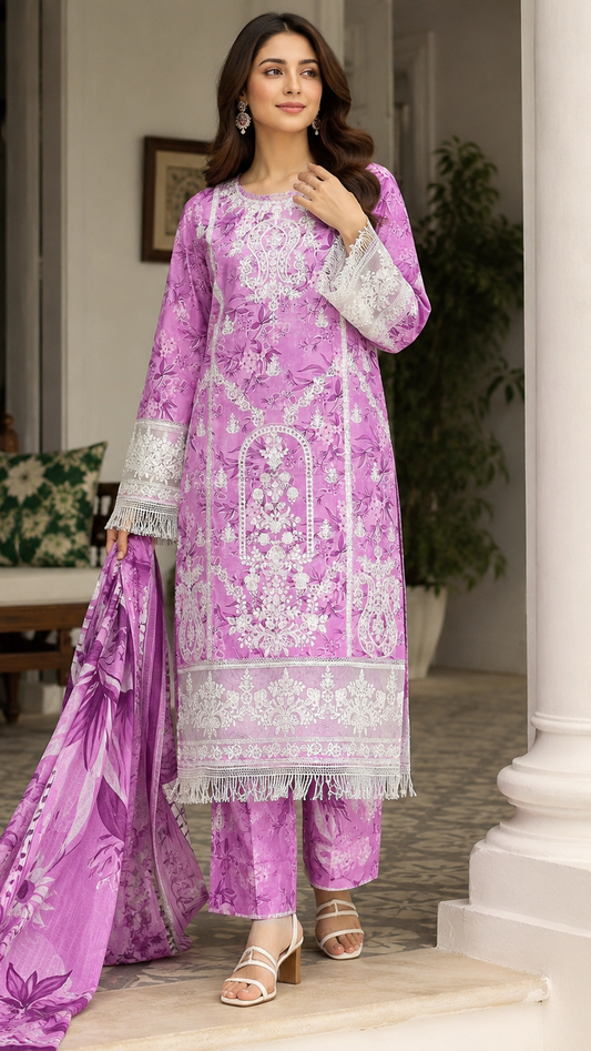 Pink Blossom Elegance – 3 Piece