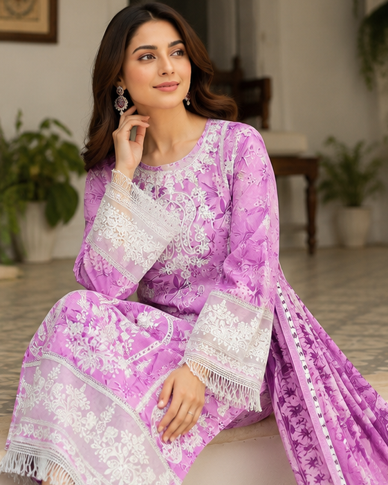 Pink Blossom Elegance – 3 Piece
