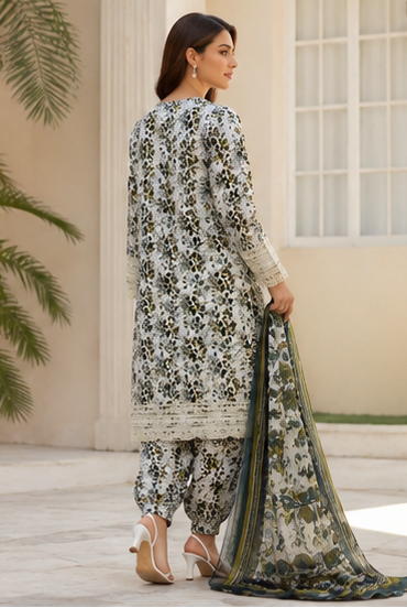 Olive Whisper – Stitched 3 Piece Suit