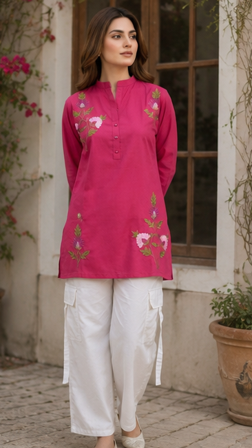 Fuchsia Bloom – 2 Piece Suit