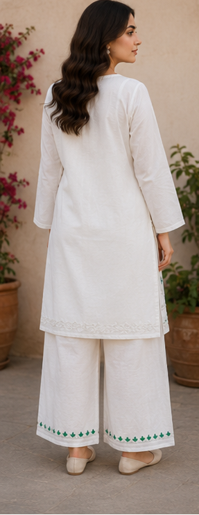 Jashn-e-Azadi White – 2 Piece