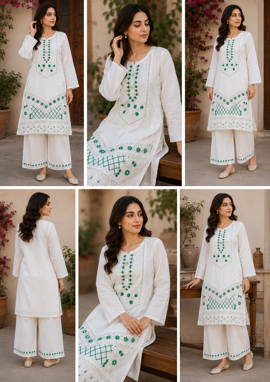 Jashn-e-Azadi White – 2 Piece