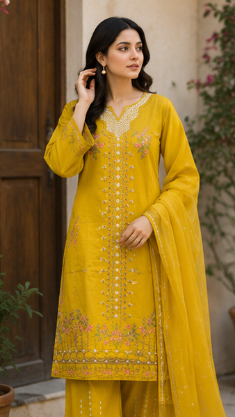 Sunshine Elegance – 3 Piece Suit