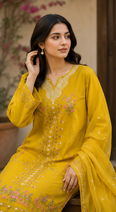 Sunshine Elegance – 3 Piece Suit