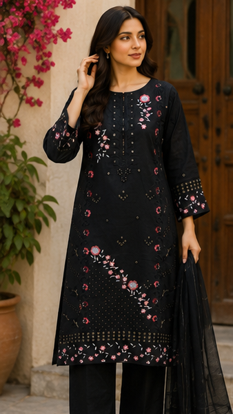 Noir Bloom – 3 Piece Suit