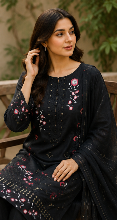 Noir Bloom – 3 Piece Suit