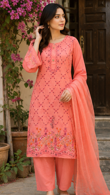 Coral Grace – 3 Piece Suit