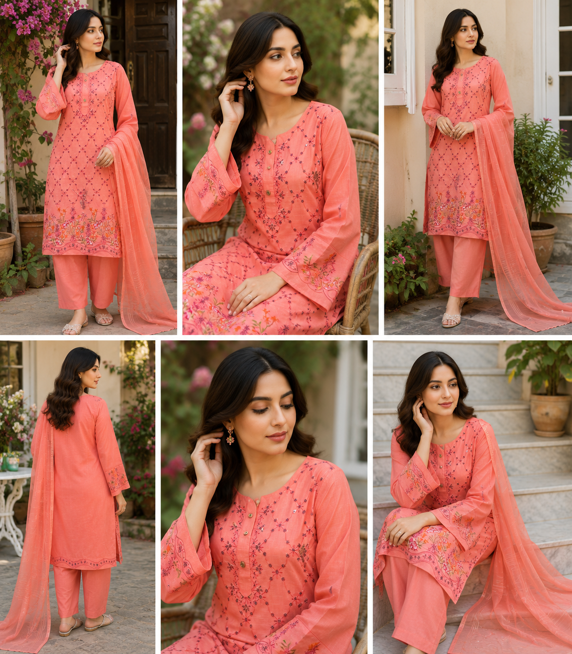 Coral Grace – 3 Piece Suit