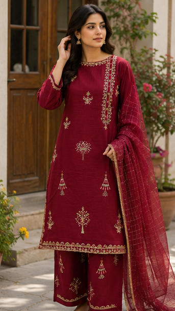 Crimson Majesty – 3 Piece Suit