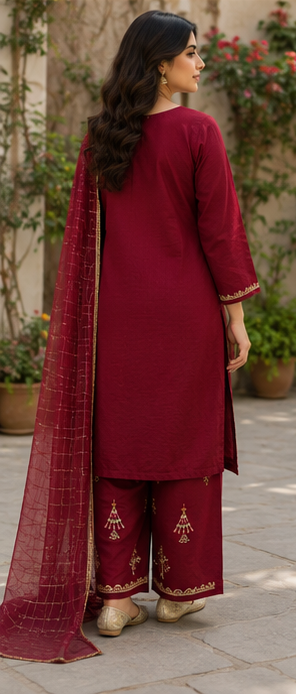 Crimson Majesty – 3 Piece Suit