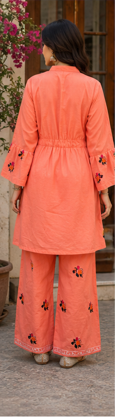 Apricot Bloom – 3 Piece Suit