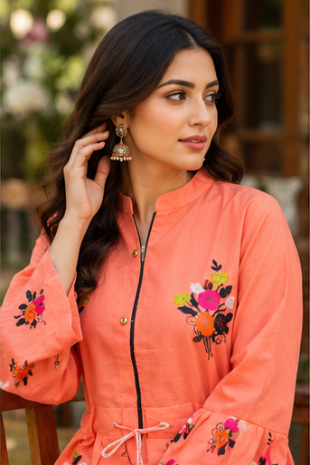 Apricot Bloom – 3 Piece Suit