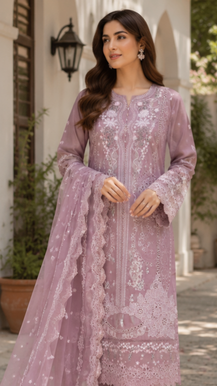 Pastel Lavender Luxury Suit 3-piece